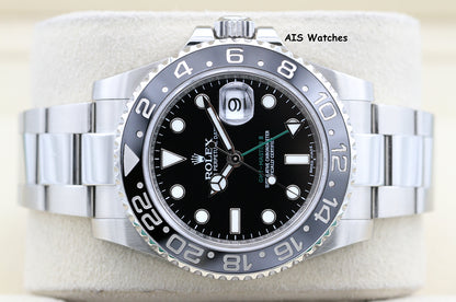 Rolex 116710LN GMT Master II Black Ceramic Insert 2016 Box & Papers