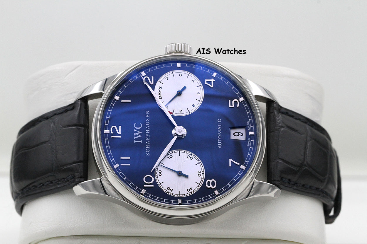 IWC Schaffhausen Portuguese 42.3MM Automatic 7 Day Laureus Edition IW500112 B&P