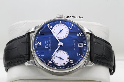 IWC Schaffhausen Portuguese 42.3MM Automatic 7 Day Laureus Edition IW500112 B&P