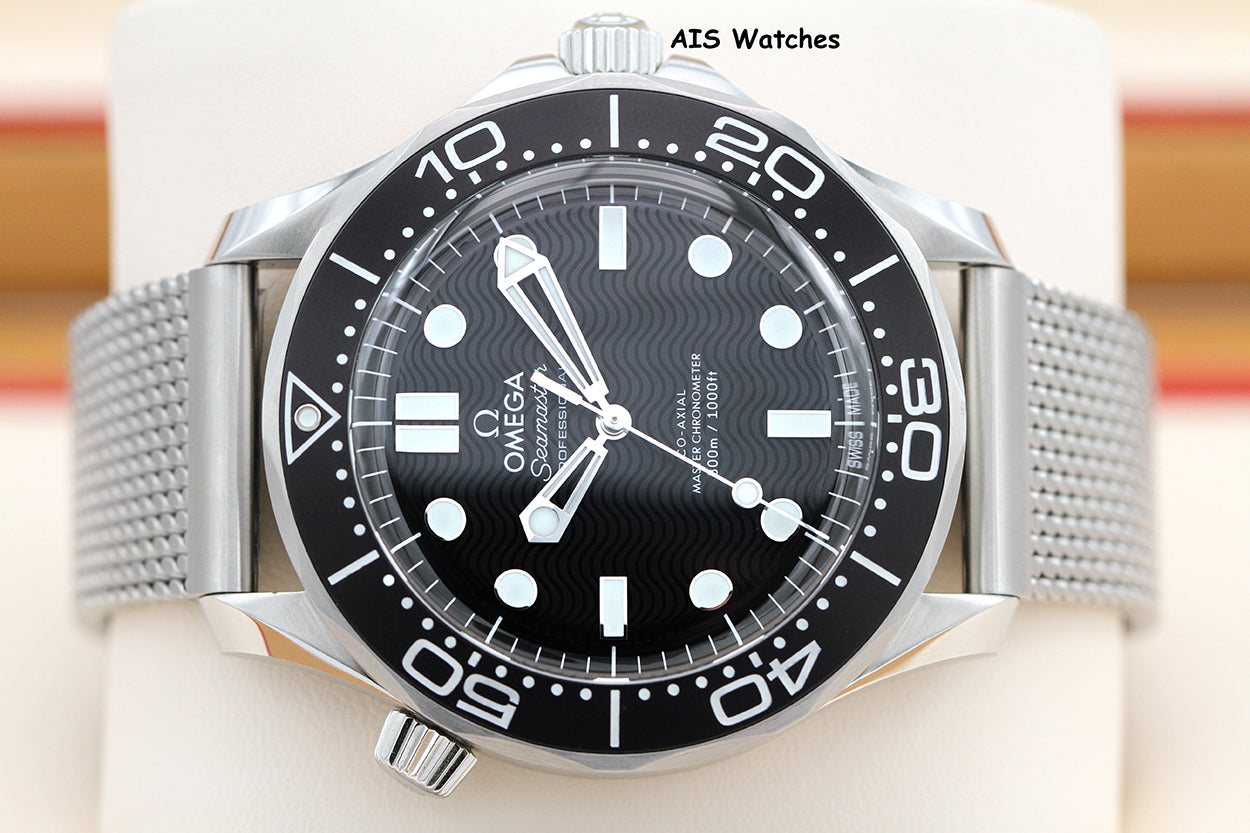 Omega Seamaster 300 Diver No Date 210.30.42.20.01.010 42MM Mesh Bracelet B&P