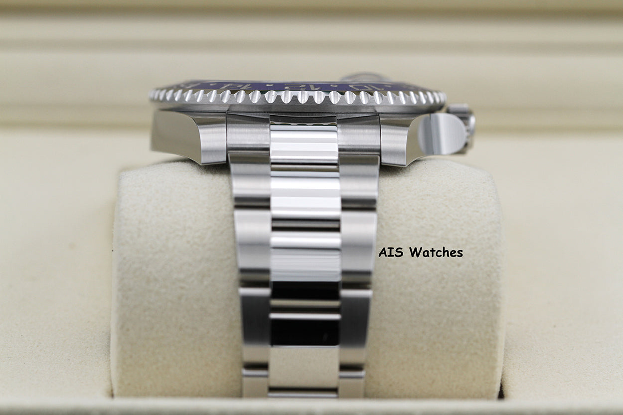 BNIB Rolex GMT Master II 126710BLNR Batman Oyster Bracelet Ceramic Bezel BP