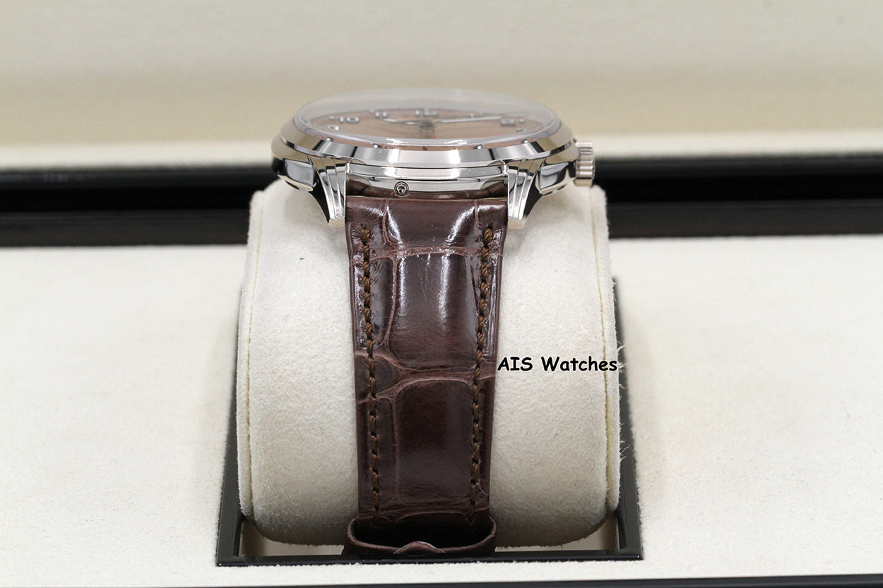 Patek Philippe Perpetual Calendar 5320G White Gold Rose Dial Box & Papers