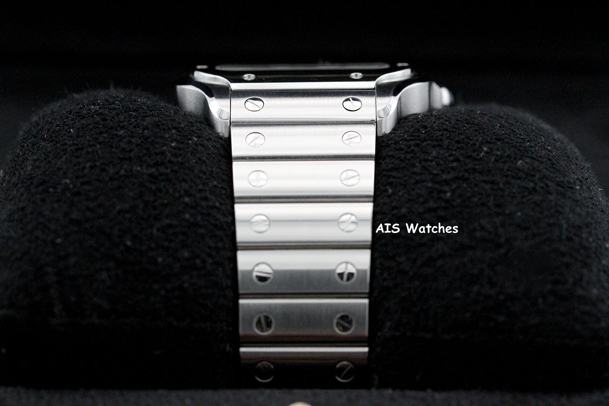 Cartier Santos De Cartier Medium Steel WSSA0029 Silver Dial 35.1MM Box & Papers