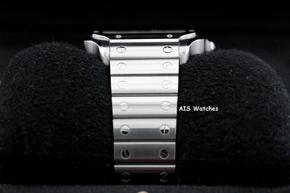Cartier Santos De Cartier Medium Steel WSSA0029 Silver Dial 35.1MM Box & Papers