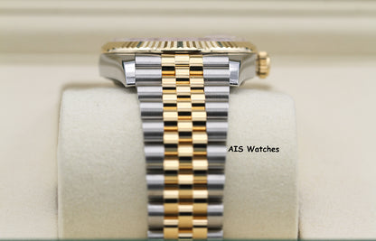 BNIB Rolex 126233 DateJust 36MM 18K YG/SS Champagne Stick Dial Jubilee Bracelet B&P