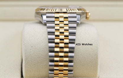 BNIB Rolex 126233 DateJust 36MM 18K YG/SS Champagne Diamond Dial Jubilee Bracelet B&P