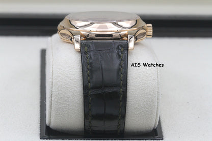 BNIB Patek Philippe Annual Calendar 5205R Rose Gold Green Dial Box & Papers