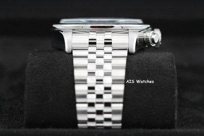Tudor 79360N Black Bay Chronograph 41MM Flamingo Blue Dial SS Jubilee Bracelet B&P