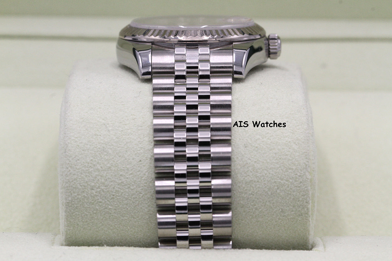 Rolex Ladies DateJust 178274 White Roman Dial 31MM Jubilee B&P