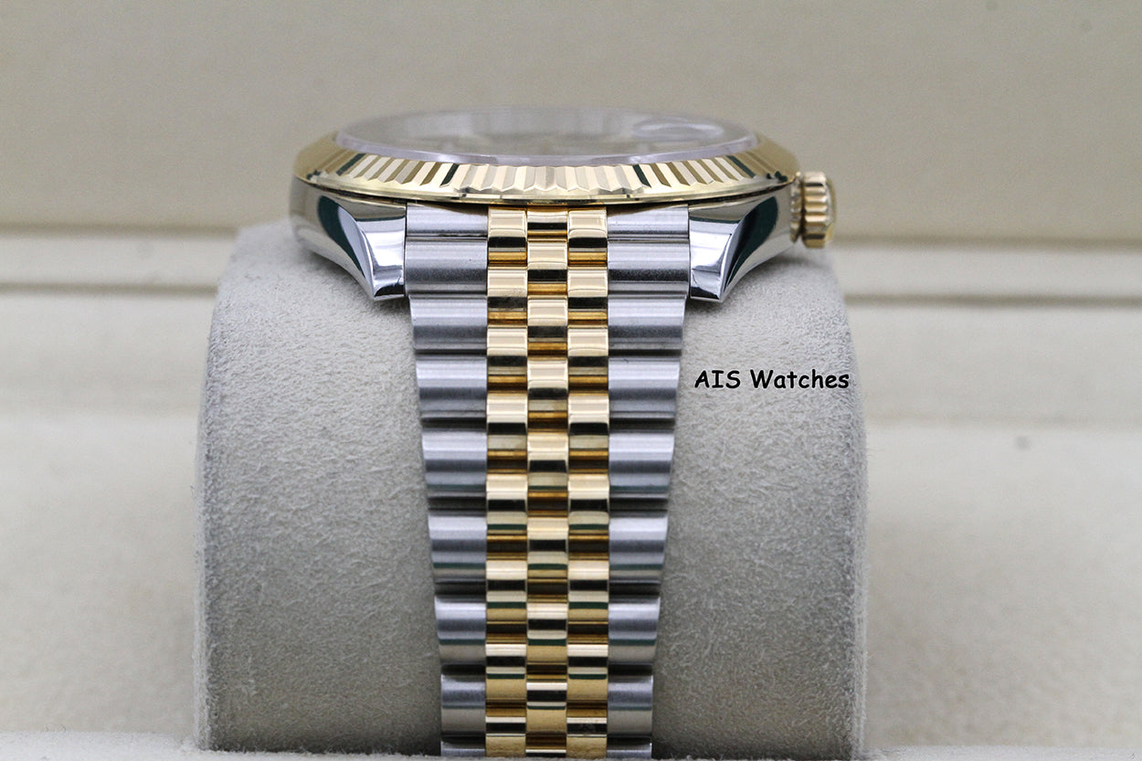 Rolex 126333 DateJust 41MM 18K YG/SS Black Stick Dial Jubilee Bracelet 2021 B&P