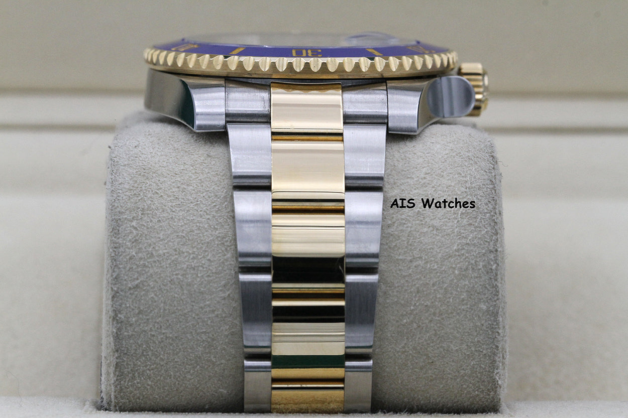 Rolex Submariner 18K YG/SS 116613LB SunBurst Blue Dial Ceramic 40MM 2018 B&P