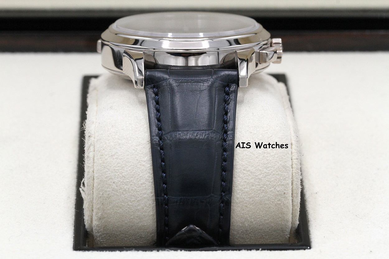 Patek Philippe 5930G World Time Chronograph White Gold Blue Dial Box & Paper