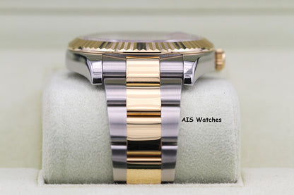 Rolex 116333 DateJust II 18K YG/SS Slate Champagne Stick Dial Oyster Rolex CPO