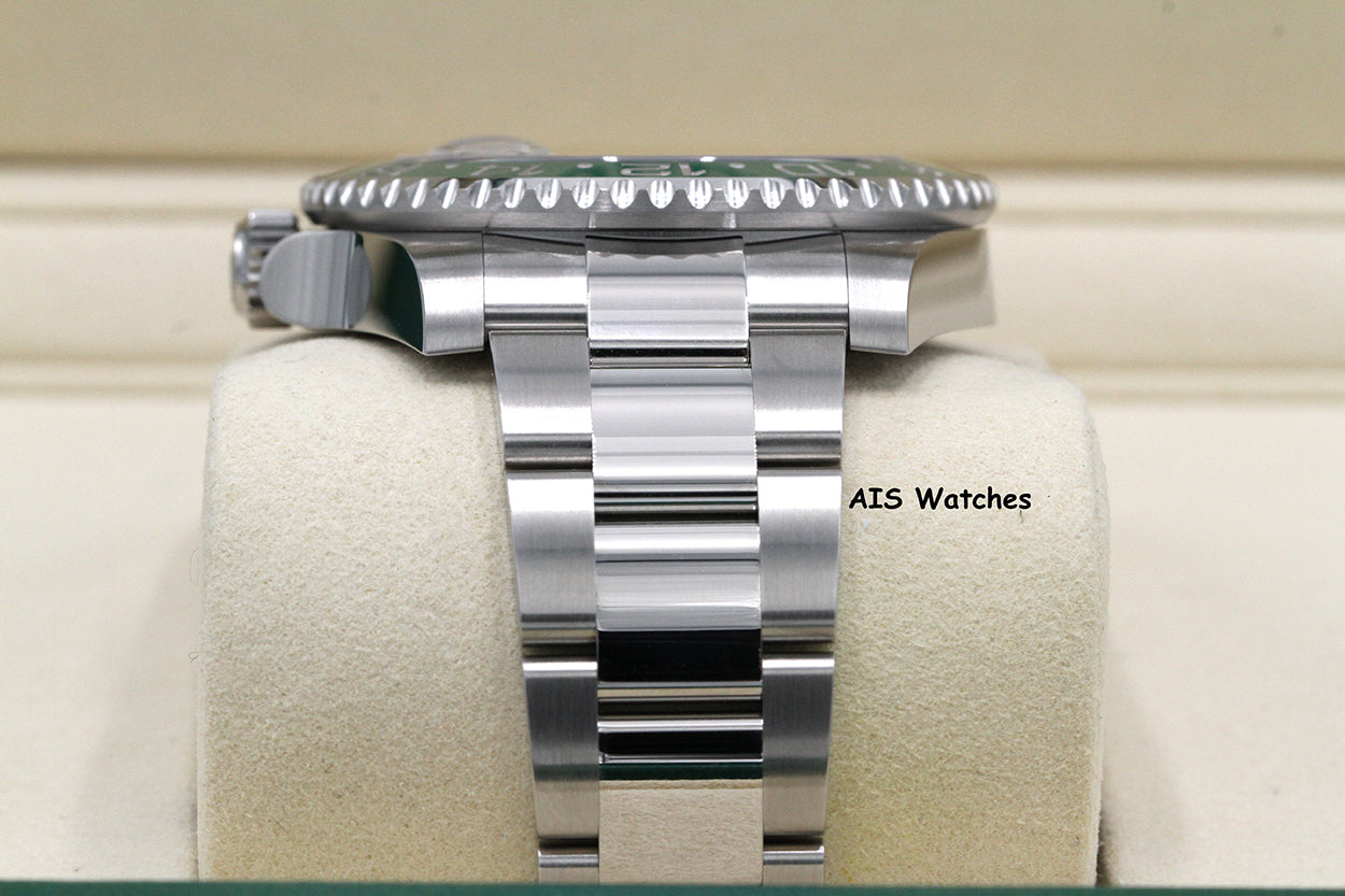 BNIB Rolex GMT Master II 126720VTNR Sprite Lefty Oyster Black / Green B&P