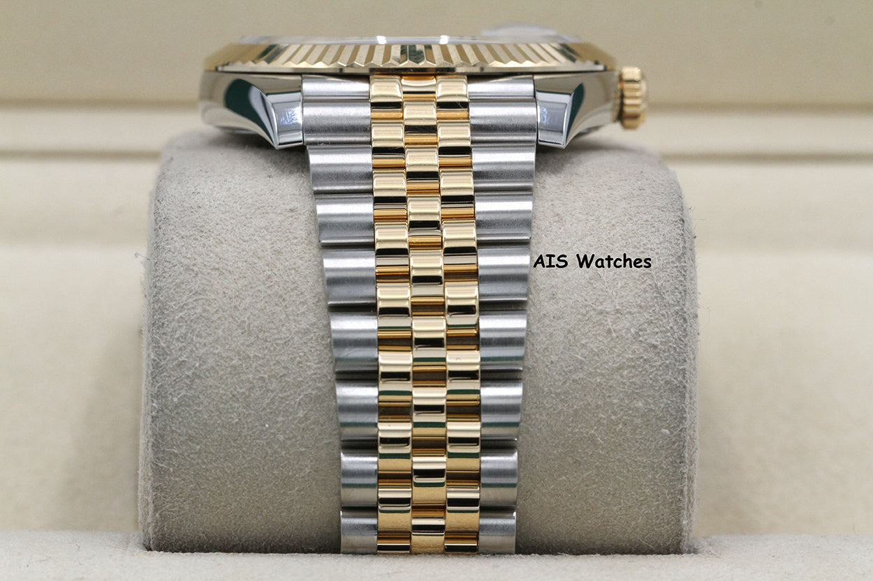 Rolex 126333 DateJust 41MM 18K YG/SS Silver Stick Dial Jubilee Bracelet 2023 Box & Papers