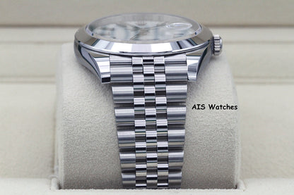 BNIB Rolex Datejust 41MM 126300 White Stick Dial Jubilee Bracelet B&P