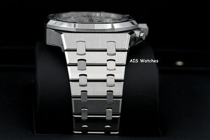 Audemars Piguet 26240ST 41MM 50th Anni. Royal Oak Chronograph Silver Dial B&P