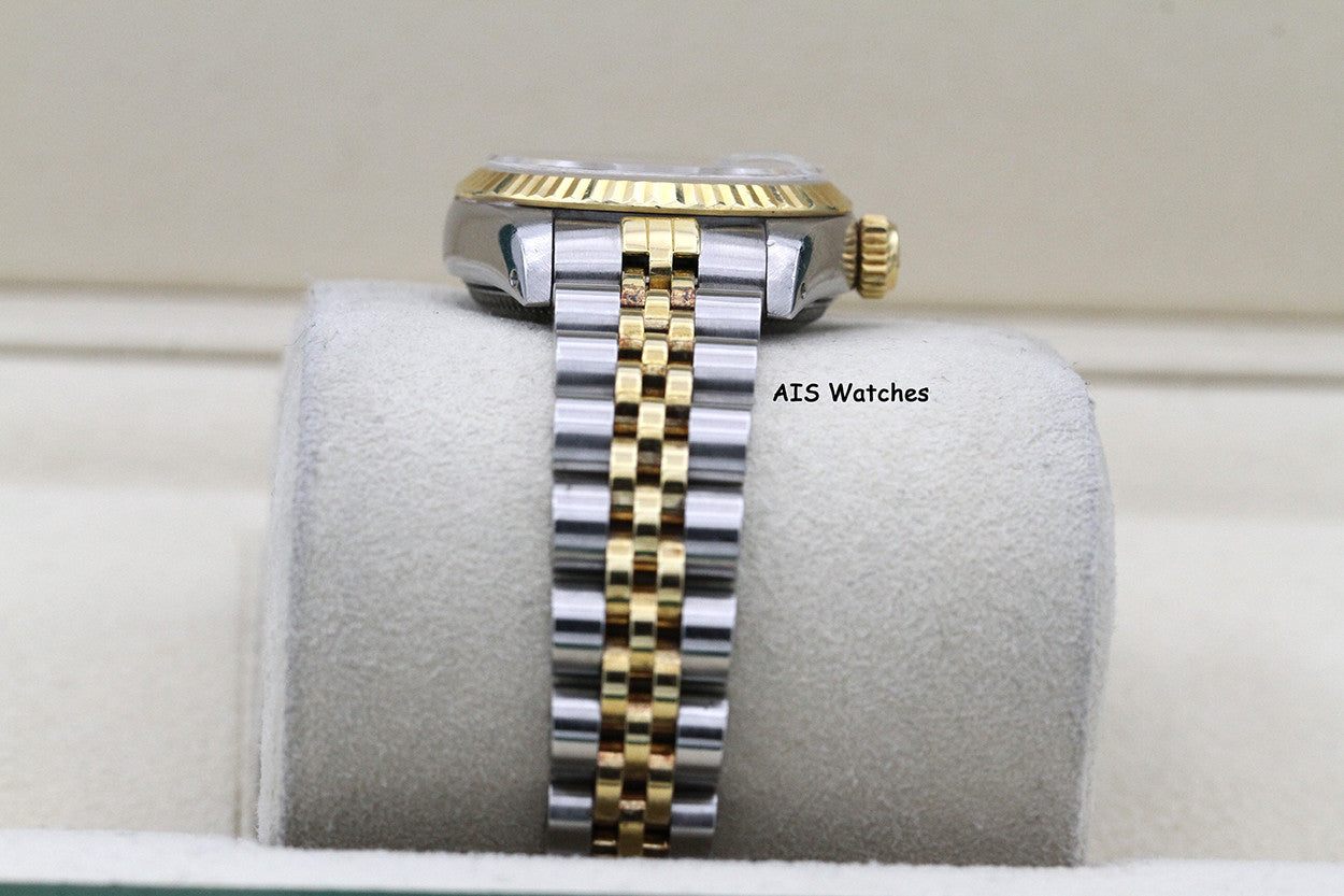 Rolex Ladies Two-Tone DateJust 69173 White Computer Dial 26MM R Serial - 1988 with Papers