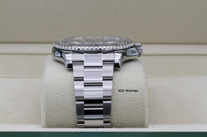 Rolex YachtMaster 116622 Dark Rhodium Dial Platinum Bezel 2018 Box & Papers