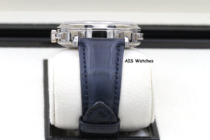 Patek Philippe 5930G World Time Chronograph White Gold Blue Dial Box & Paper