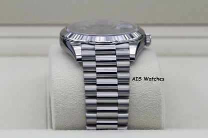 BNIB Rolex 228239 DayDate 40MM DD40 White Gold Black Stick Dial
