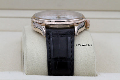 Rolex 50535 Cellini Moonphase 18K Everose Gold 39MM White Lacquer Dial BP