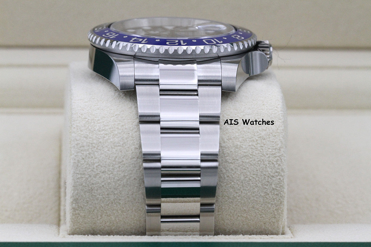 BNIB Rolex GMT Master II 126710BLNR Batman Oyster Bracelet Ceramic Bezel BP