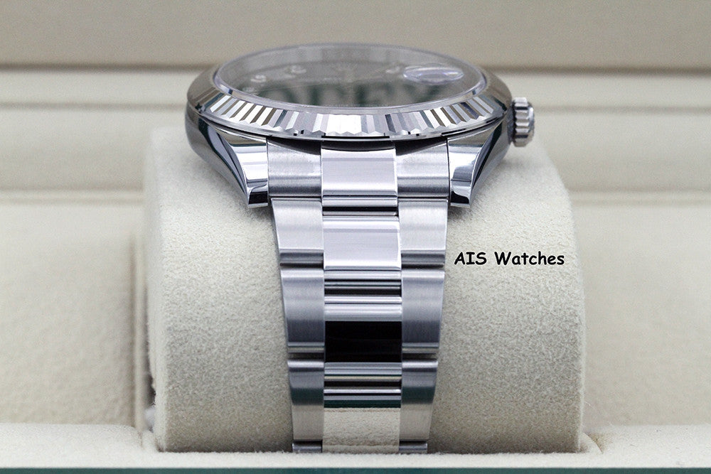 BNIB Rolex Datejust 41MM 126334 Blue Diamond Dial Oyster Box & Papers