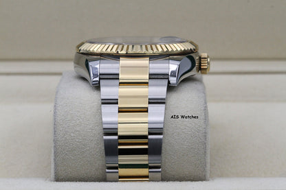 Rolex 326933 Sky-Dweller 18K Yellow Gold / SS Oyster Black Dial BP