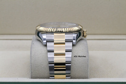 Rolex 326933 Sky-Dweller 18K Yellow Gold / SS Oyster White Dial BP