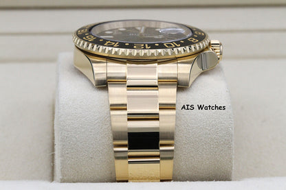 Rolex GMT-Master II 116718 LN 18K Yellow Gold Black Dial Black Ceramic BP