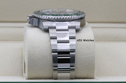 BNIB Rolex GMT Master II 126720VTNR Sprite Lefty Oyster Black / Green B&P