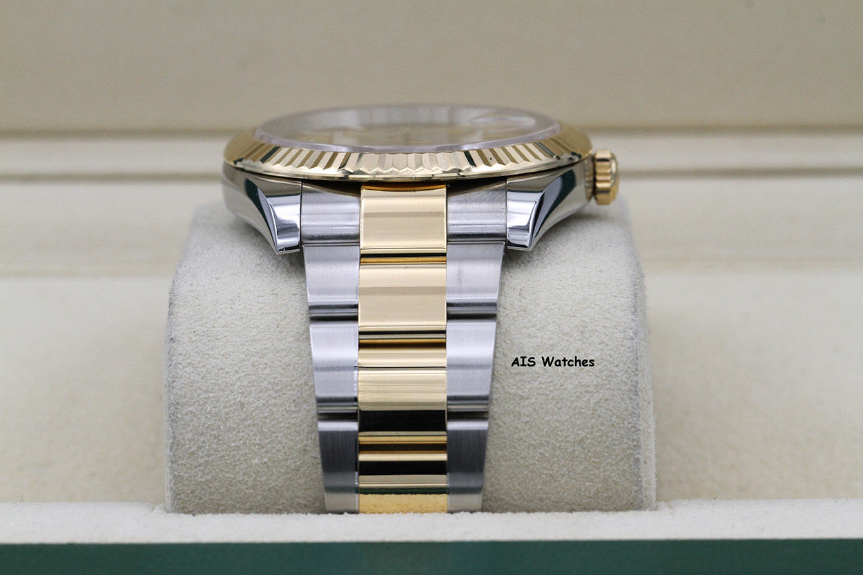 Rolex 126333 DateJust 41MM 18K YG/SS Champagne Stick Dial Oyster Bracelet 2022 Box & Papers