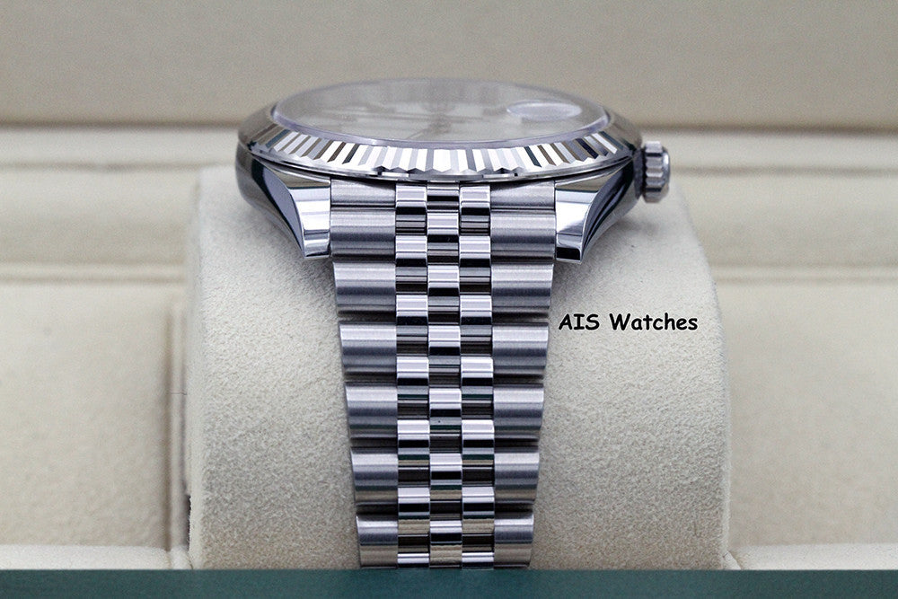 BNIB Rolex Datejust 41MM 126334 White Stick Dial Jubilee Box & Paper