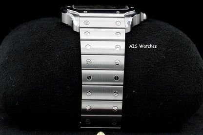 BNIB Cartier Santos De Cartier Large Steel WSSA0062 Green Dial 39.8MM B&P