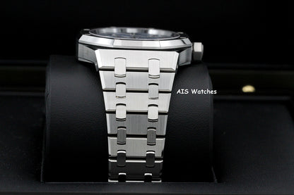 BNIB Audemars Piguet 15550ST Royal Oak Ice Blue Dial 37MM Box & Papers