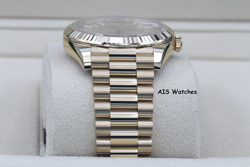BNIB Rolex 228238 DayDate 40MM DD40 Yellow Gold Champagne Baguette Diamond Dial