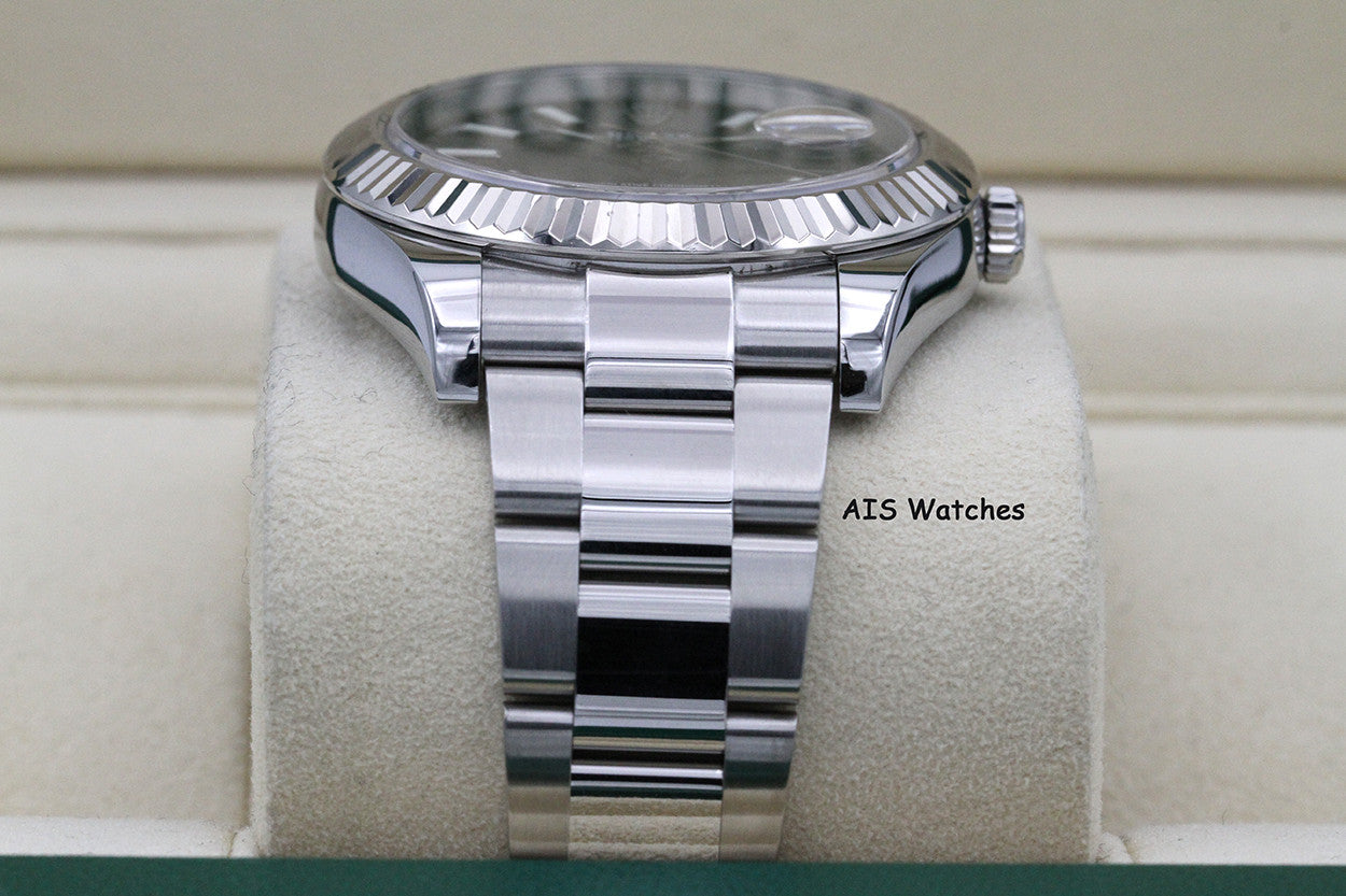 Rolex Datejust II 41MM 116334 Black Stick Dial Stainless Steel Box & Papers