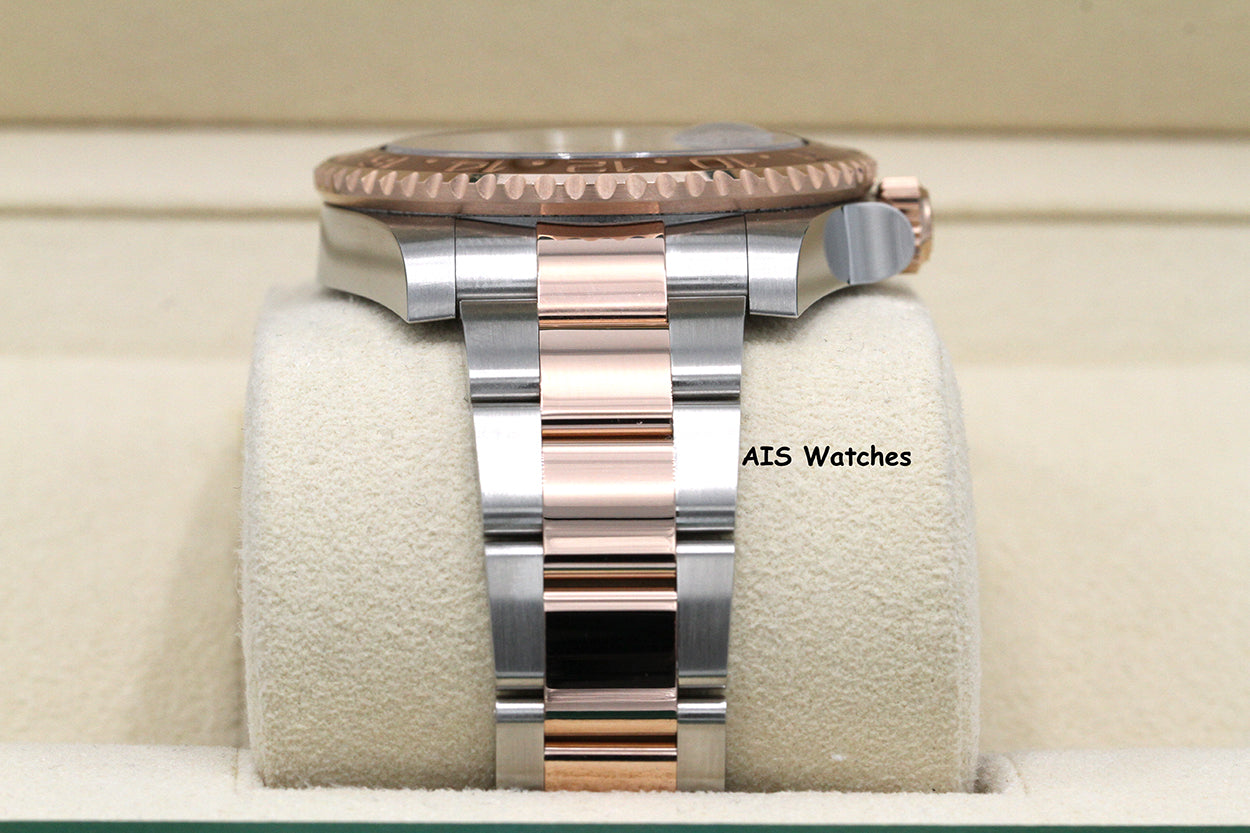Rolex 126711 CHNR GMT Master II 18K Rose Gold / SS RootBeer Ceramic B&P