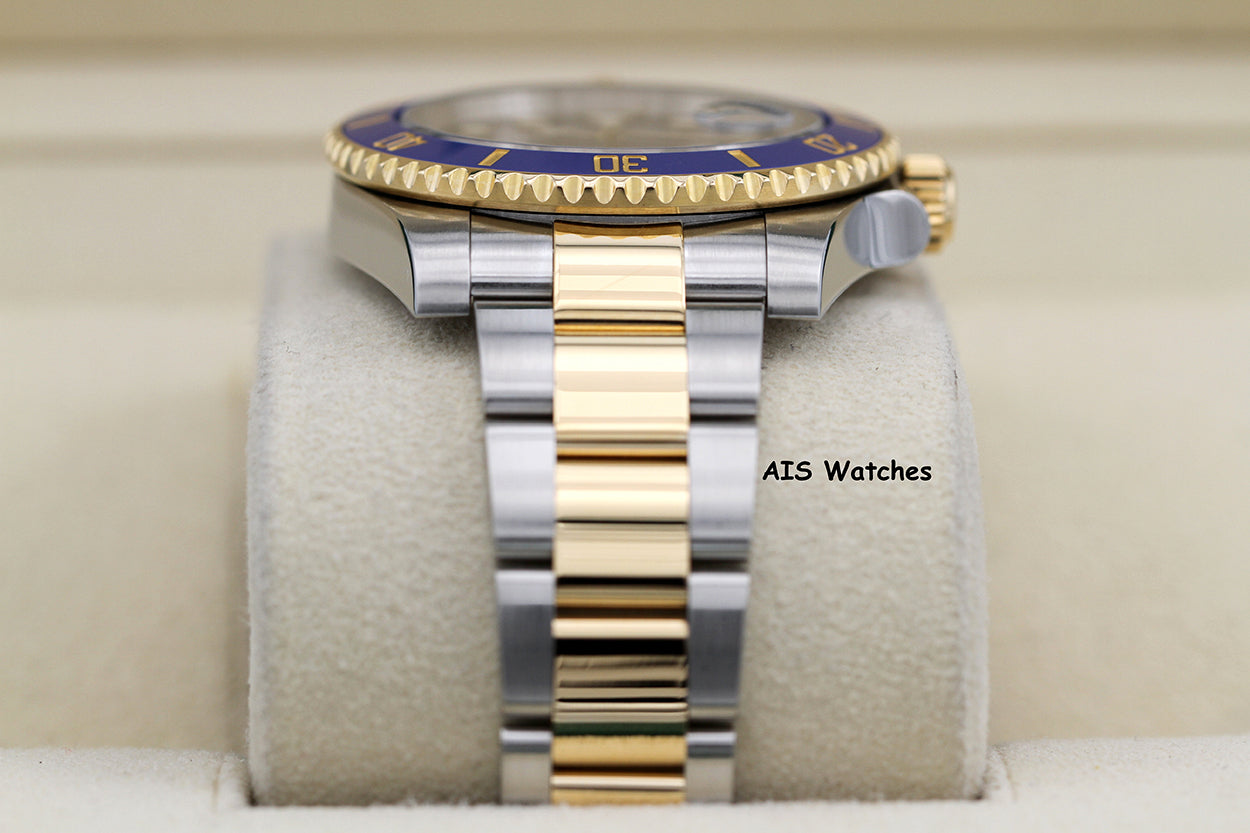 Rolex Submariner 18K YG/SS 116613LB SunBurst Blue Dial Ceramic 40MM 2019 B&P