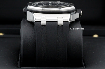 Audemars Piguet 15710ST Royal Oak Offshore Diver Black Dial 42MM Box & Papers