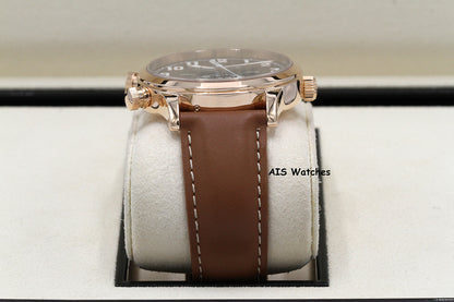 Patek Philippe 5524R Calatrava Pilot Travel Time Rose Gold Brown Dial 42MM Box & Paper