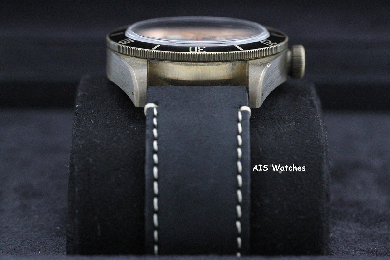 Tudor 79250BA Black Bay Bronze Black Leather Strap 43MM Box & Papers