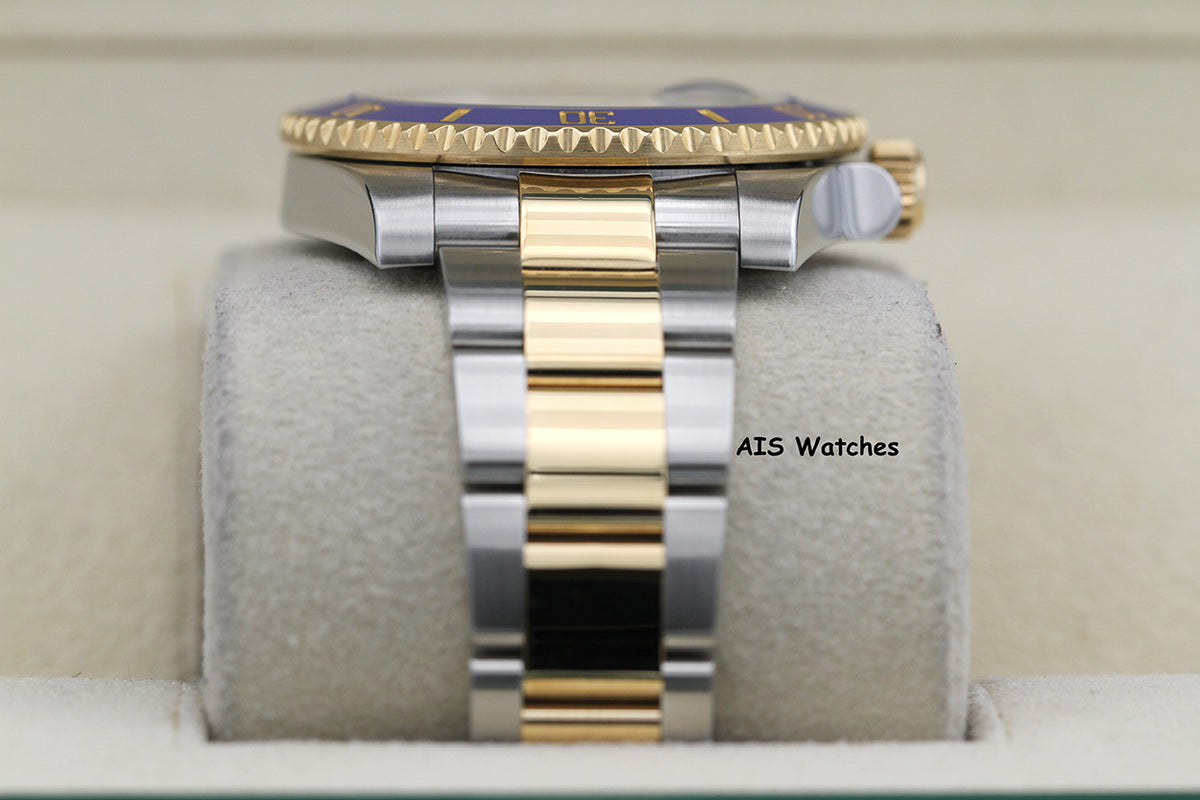 Rolex Submariner 18K YG/SS 116613LB SunBurst Blue Dial Ceramic 40MM 2018 B&P