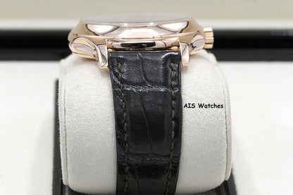 Patek Philippe Annual Calendar 5205R Rose Gold Green Dial Box & Papers