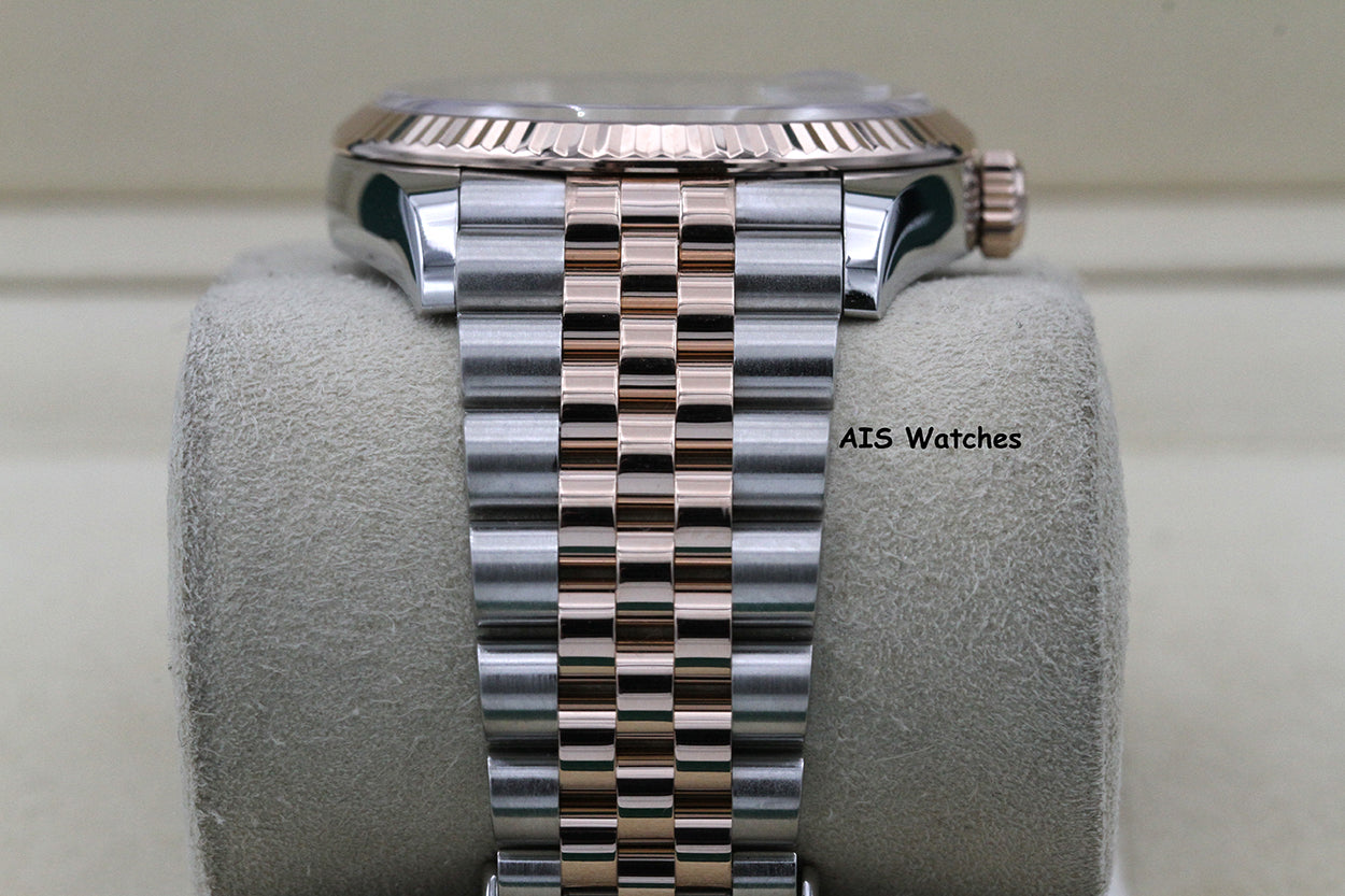 Rolex 126231 DateJust 36MM 18K RG/SS Rhodium Stick Dial Jubilee Bracelet B&P