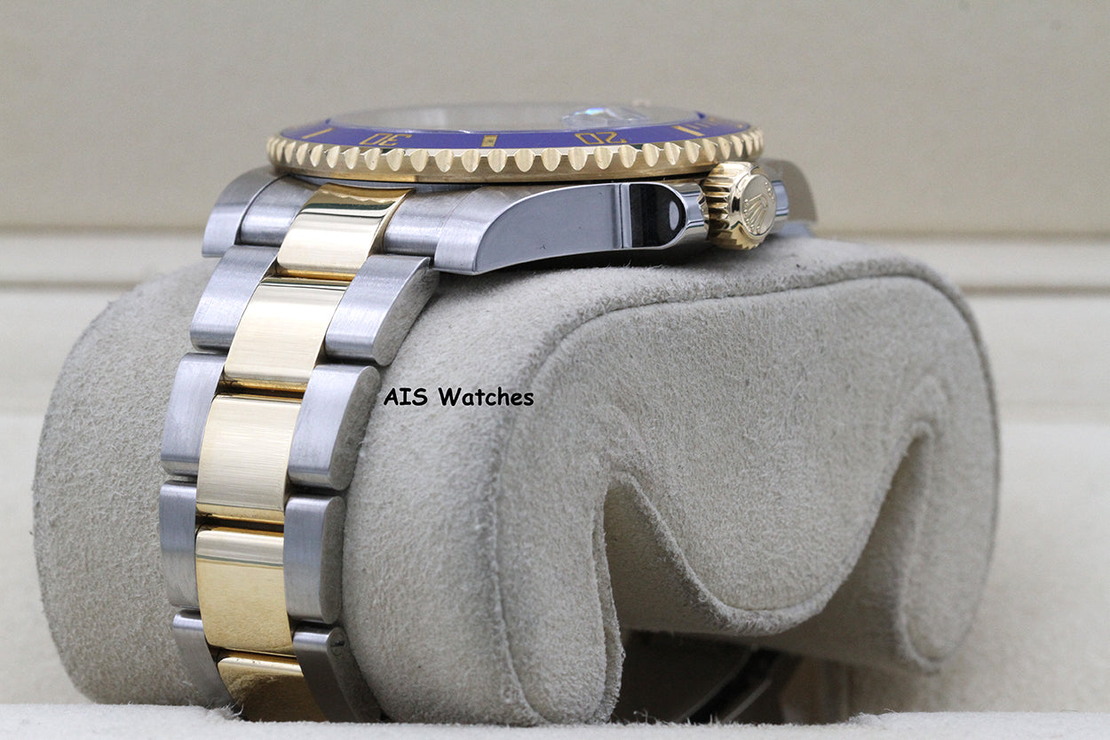 Rolex Submariner 18K YG/SS 116613LB SunBurst Blue Dial Ceramic 40MM 2018 B&P