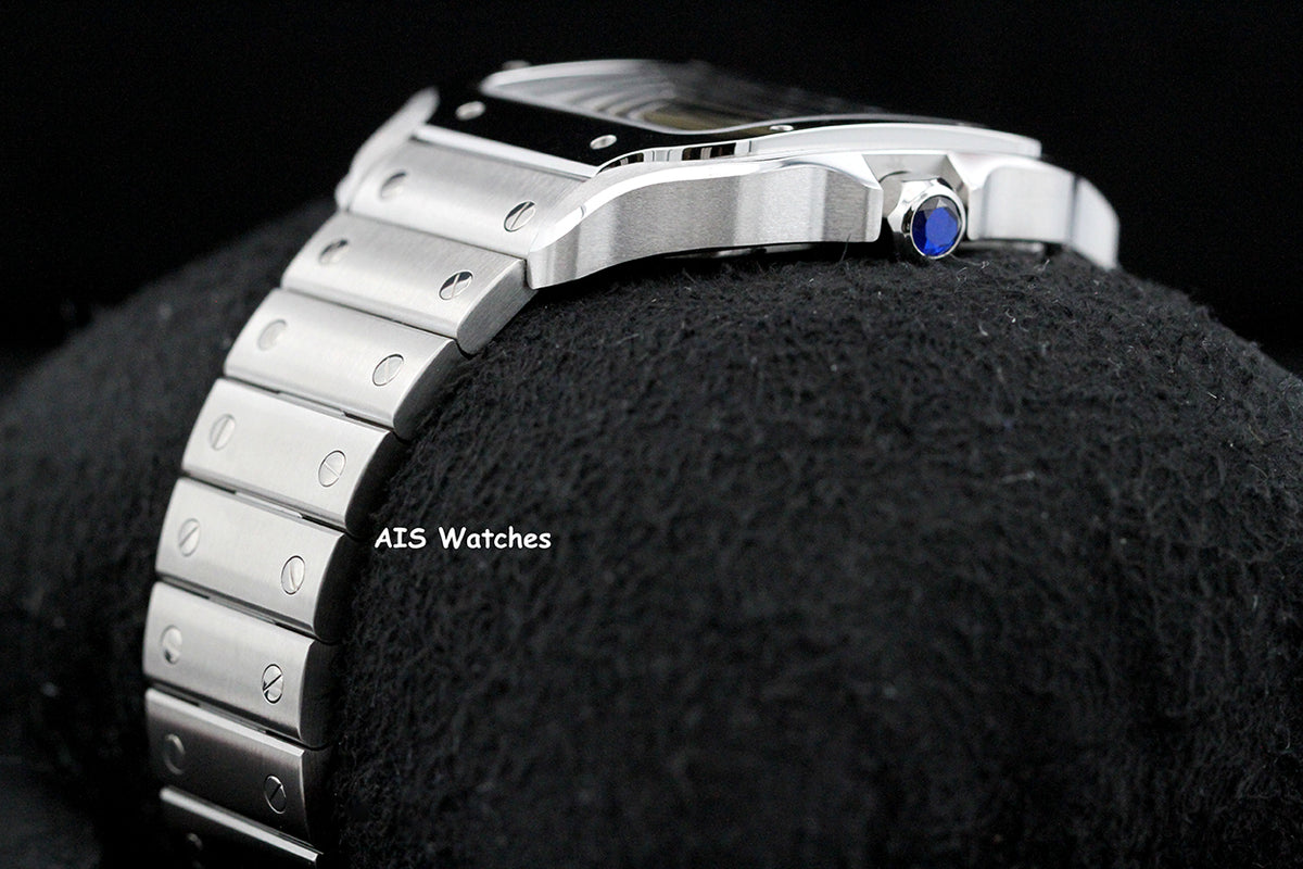 BNIB Cartier Santos De Cartier Large Steel WSSA0062 Green Dial 39.8MM B&P