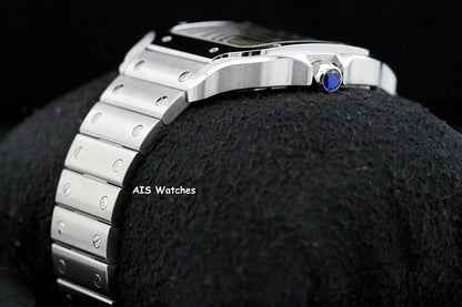 BNIB Cartier Santos De Cartier Large Steel WSSA0062 Green Dial 39.8MM B&P