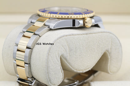 Rolex Submariner 18K YG/SS 116613LB SunBurst Blue Dial Ceramic 40MM 2020 B&P